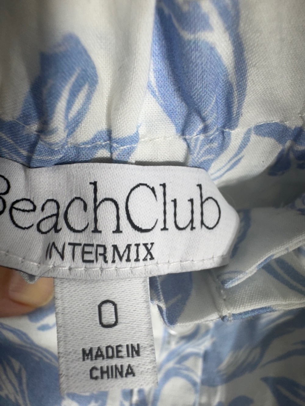 Blue Floral Tiered Button Mini Skirt - Picture 3 of 7
